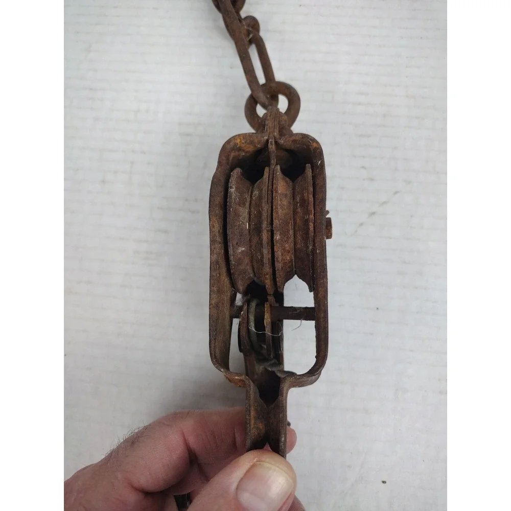 Vintage Antique Barn Trolley Hook Swivel Hook Hay Mow Pulley Farm X615 X574 X516